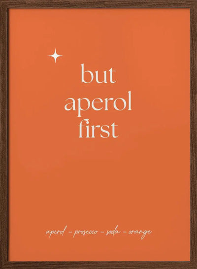 Aperol - Stretched Canvas, Poster or Fine Art Print I Heart Wall Art