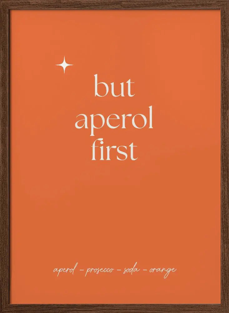 Aperol - Stretched Canvas, Poster or Fine Art Print I Heart Wall Art