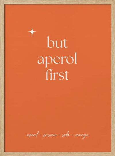 Aperol - Stretched Canvas, Poster or Fine Art Print I Heart Wall Art
