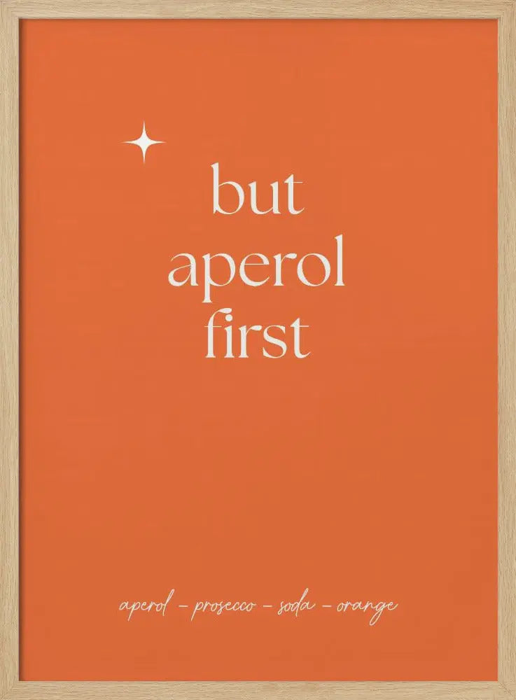 Aperol - Stretched Canvas, Poster or Fine Art Print I Heart Wall Art