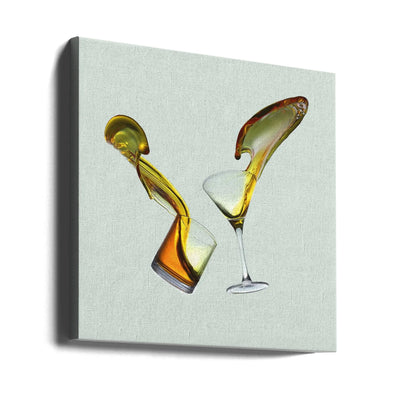 Argument - Square Stretched Canvas, Poster or Fine Art Print I Heart Wall Art