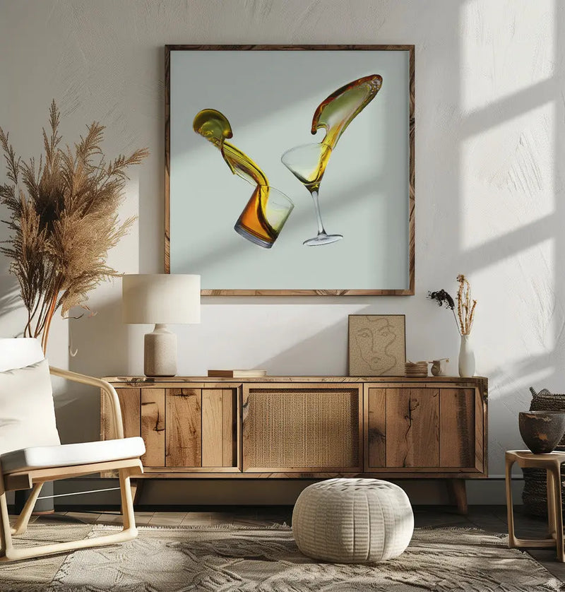 Argument - Square Stretched Canvas, Poster or Fine Art Print I Heart Wall Art