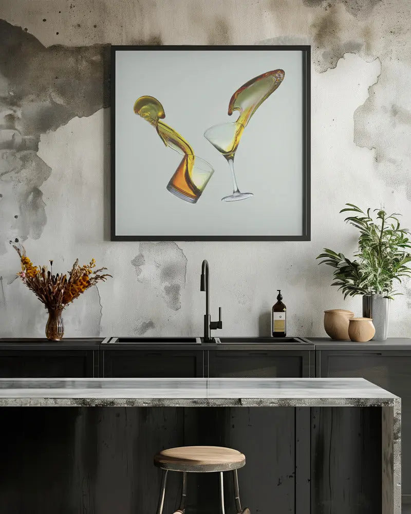 Argument - Square Stretched Canvas, Poster or Fine Art Print I Heart Wall Art