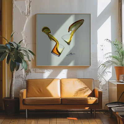 Argument - Square Stretched Canvas, Poster or Fine Art Print I Heart Wall Art