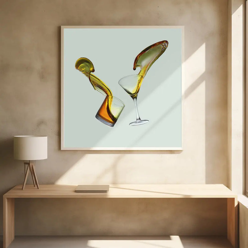 Argument - Square Stretched Canvas, Poster or Fine Art Print I Heart Wall Art