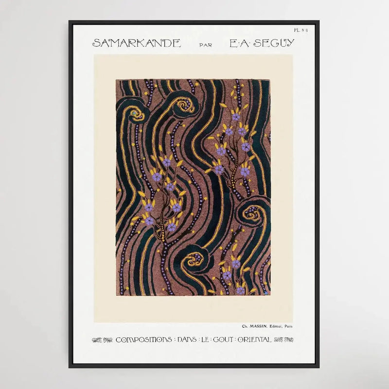 Art Deco Flower Pattern 1914 by E. A. Séguy - I Heart Wall Art - Poster Print, Canvas Print or Framed Art Print