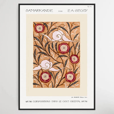 Art Nouveau Flower Pattern 2 1914 by E. A. Séguy - I Heart Wall Art - Poster Print, Canvas Print or Framed Art Print