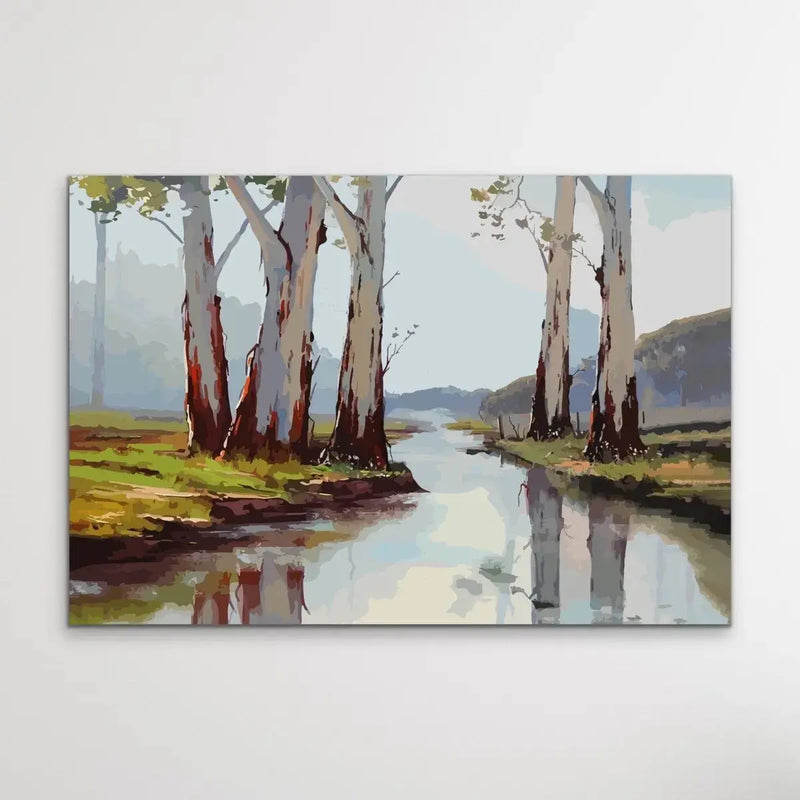 At The Creek - Australian Landscape Eucalyptus Gum Tree Print
