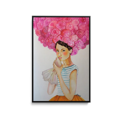 Audrey by Sylvie Demers- Stretched Canvas Print or Framed Fine Art Print - Artwork I Heart Wall Art Australia 