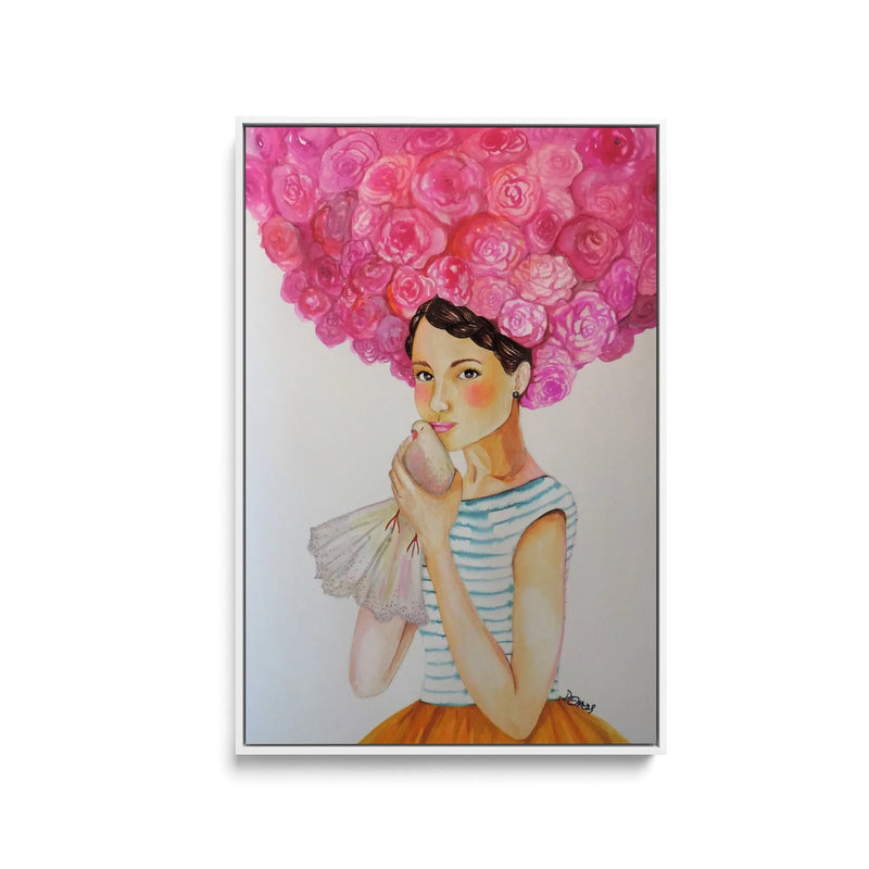 Audrey by Sylvie Demers- Stretched Canvas Print or Framed Fine Art Print - Artwork I Heart Wall Art Australia 