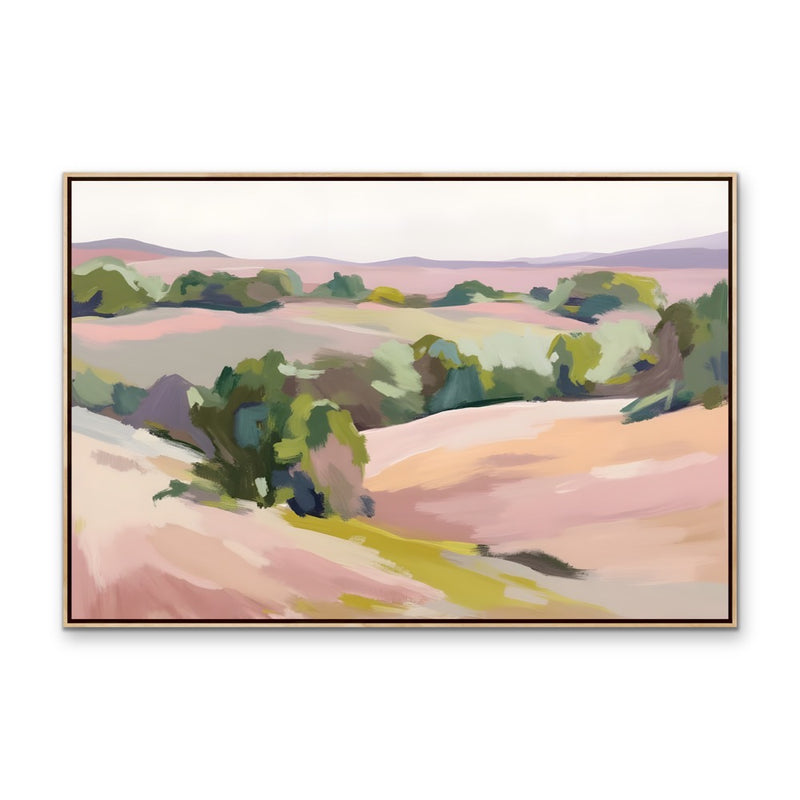 Vista - Australian Landscape Pastel Coastal Stretched Canvas or Fine Art Print