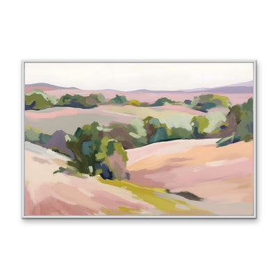 Vista - Australian Landscape Pastel Coastal Stretched Canvas or Fine Art Print