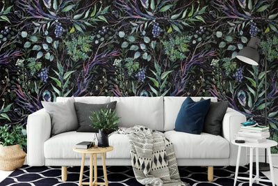 Australian Forest - Dark Wallpaper With Beautiful Forest Foliage - I Heart Wall Art - Poster Print, Canvas Print or Framed Art Print