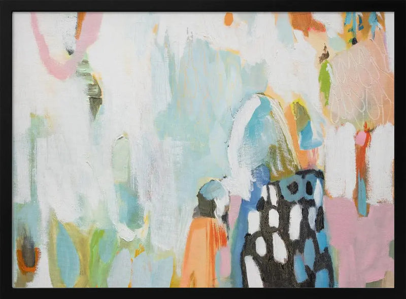 B W Abstract - Stretched Canvas, Poster or Fine Art Print I Heart Wall Art