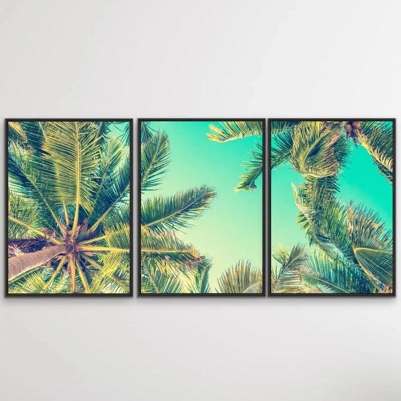 Bahamas - Three Piece Tropical Print Set Triptych - I Heart Wall Art - Poster Print, Canvas Print or Framed Art Print