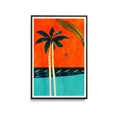 Barbados Sunset by Bo Anderson - Stretched Canvas Print or Framed Fine Art Print - Artwork - I Heart Wall Art