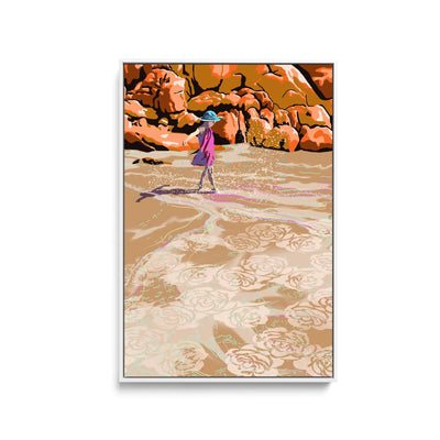 Beach Ballet By Unratio - Stretched Canvas Print or Framed Fine Art Print - Artwork I Heart Wall Art Australia 