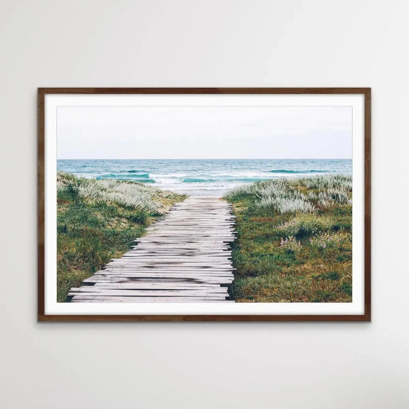 Beach Path - Photographic Beach Print on Canvas or Paper - I Heart Wall Art