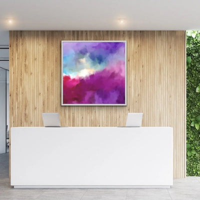 Better Days Ahead - Pink and Blue Abstract Canvas Wall Art Print - I Heart Wall Art - Poster Print, Canvas Print or Framed Art Print