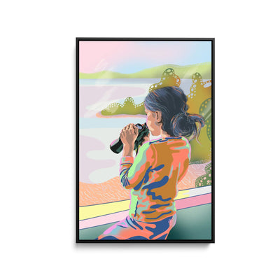 Binoculars By Unratio - Stretched Canvas Print or Framed Fine Art Print - Artwork I Heart Wall Art Australia 
