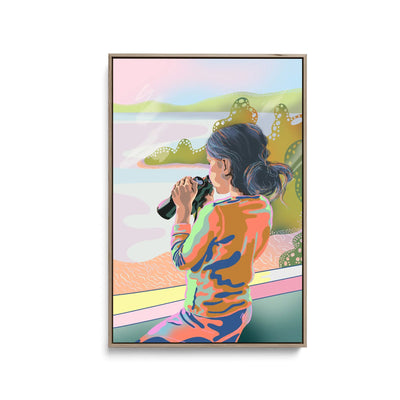 Binoculars By Unratio - Stretched Canvas Print or Framed Fine Art Print - Artwork I Heart Wall Art Australia 