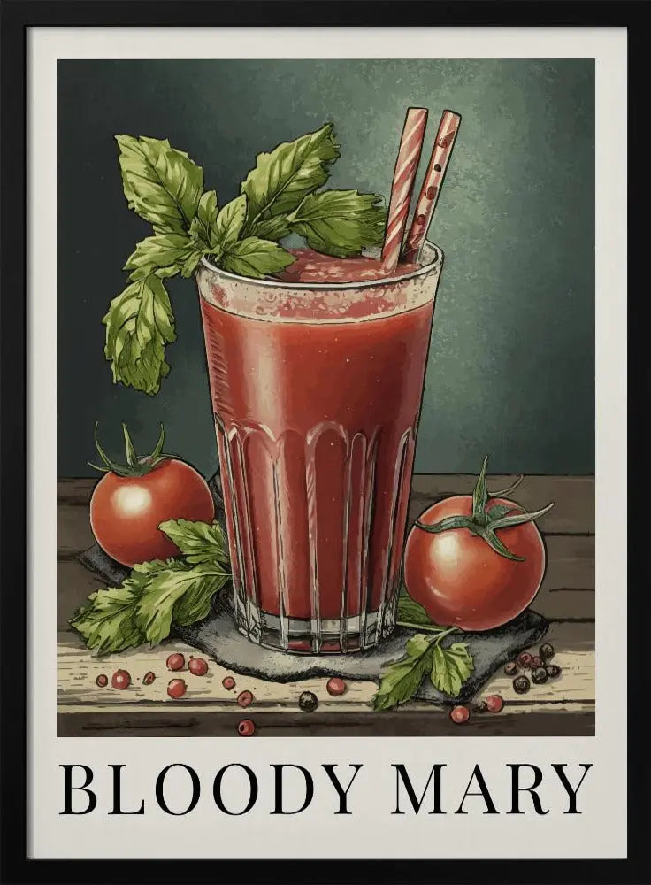 Bloody Mary - Stretched Canvas, Poster or Fine Art Print I Heart Wall Art