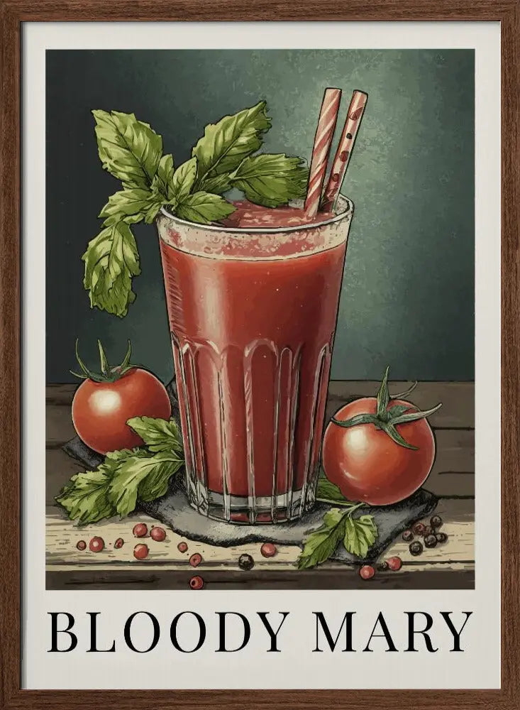 Bloody Mary - Stretched Canvas, Poster or Fine Art Print I Heart Wall Art