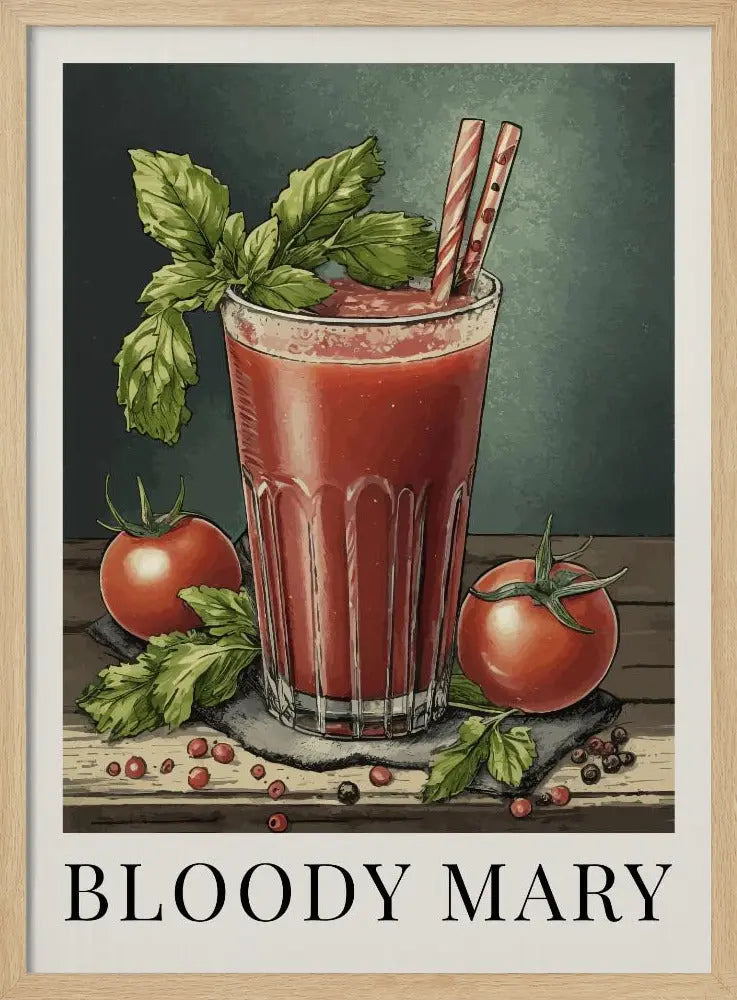 Bloody Mary - Stretched Canvas, Poster or Fine Art Print I Heart Wall Art