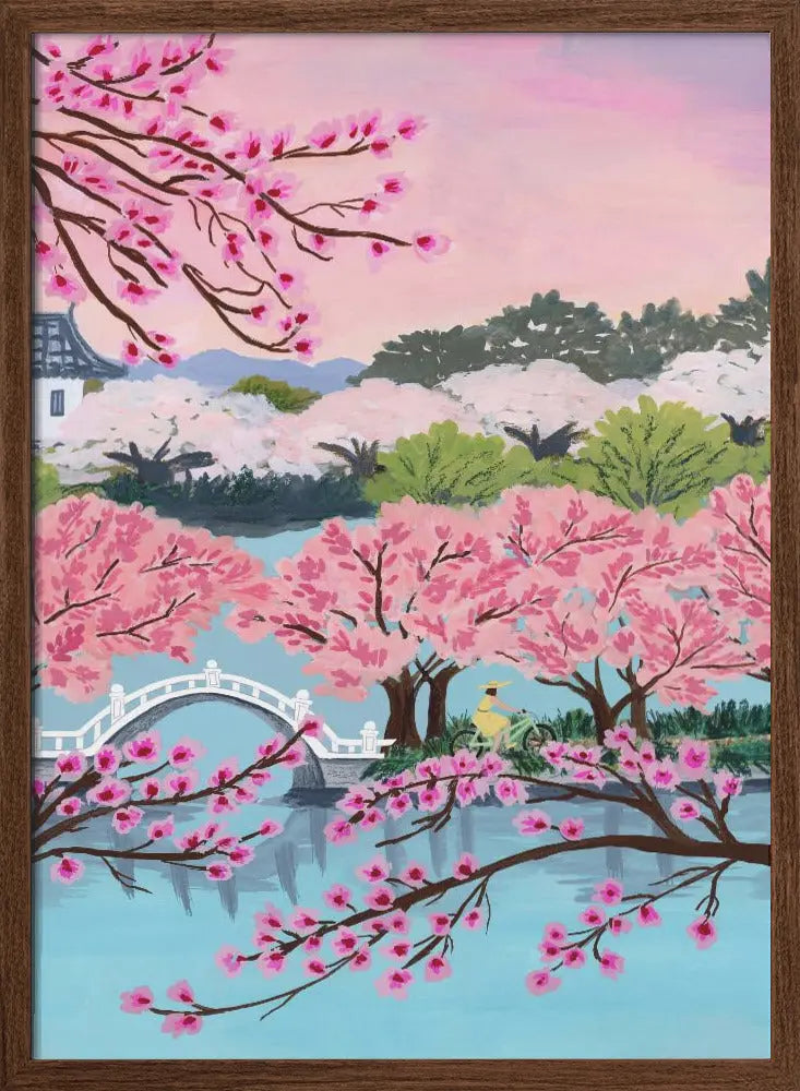 Blossom Ride - Stretched Canvas, Poster or Fine Art Print I Heart Wall Art