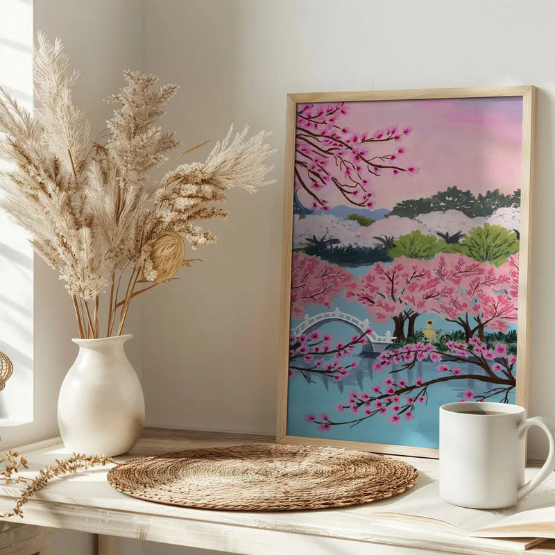 Blossom Ride - Stretched Canvas, Poster or Fine Art Print I Heart Wall Art