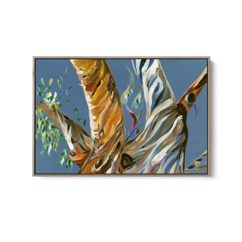 Blue Gum Tree by Lucy Hawkins - Stretched Canvas Print or Framed Fine Art Print - Artwork - I Heart Wall Art - Poster Print, Canvas Print or Framed Art Print