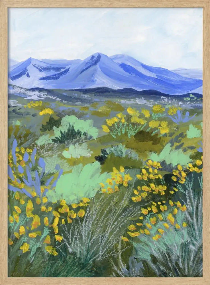 Blue Valley - Stretched Canvas, Poster or Fine Art Print I Heart Wall Art