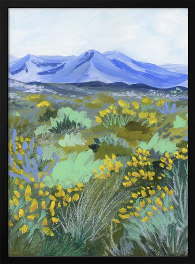 Blue Valley - Stretched Canvas, Poster or Fine Art Print I Heart Wall Art