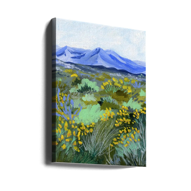 Blue Valley - Stretched Canvas, Poster or Fine Art Print I Heart Wall Art