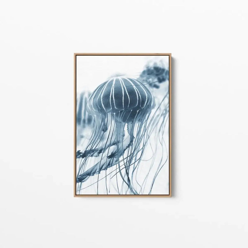 Bluebottle- Stretched Canvas Wall Art Print Bluebottle jellyfish - I Heart Wall Art - Poster Print, Canvas Print or Framed Art Print