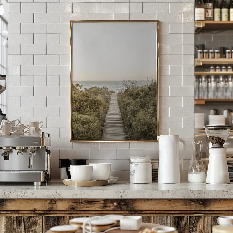 Boardwalk - Stretched Canvas, Poster or Fine Art Print I Heart Wall Art