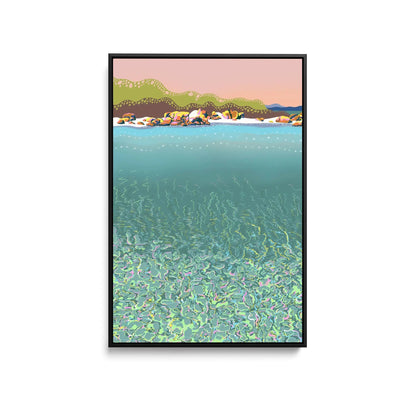 Boat Harbour By Unratio - Stretched Canvas Print or Framed Fine Art Print - Artwork I Heart Wall Art Australia 