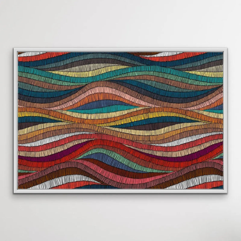 Bohemian Waves (Print Two )- Beautiful Bohemian Style Coloured Print - I Heart Wall Art - Poster Print, Canvas Print or Framed Art Print