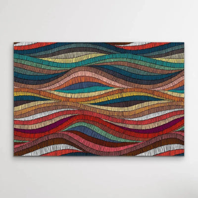 Bohemian Waves (Print Two )-  Beautiful Bohemian Style Coloured Print - I Heart Wall Art
