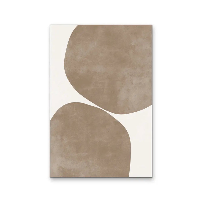 Boulder -  Neutral and White Contemporary Geometric Shape Artwork Collection - Ola Collection - I Heart Wall Art