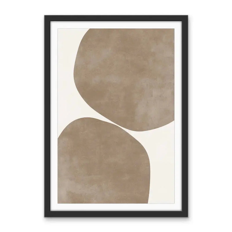 Boulder -  Neutral and White Contemporary Geometric Shape Artwork Collection - Ola Collection