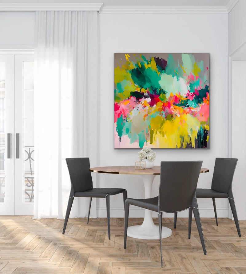 Bright Heart Edition One- Stretched Canvas Canvas Print or Framed Art Print I Heart Wall Art Australia