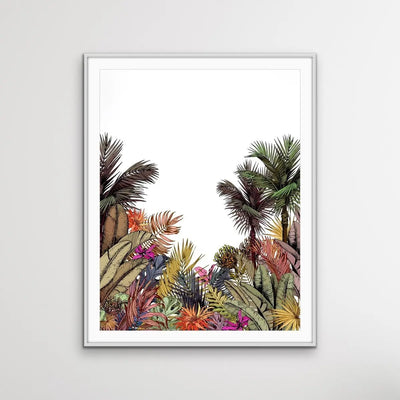 Brisbane - Tropical Jungle Palm Garden Stretched Canvas Print - I Heart Wall Art - Poster Print, Canvas Print or Framed Art Print