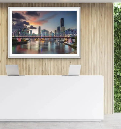 Brisbane At Night - Story Bridge Brisbane RIver Photographic Art Print - I Heart Wall Art - Poster Print, Canvas Print or Framed Art Print