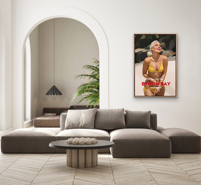 Byron Bay Find Your Best Self- Travel Print on Paper Or Canvas