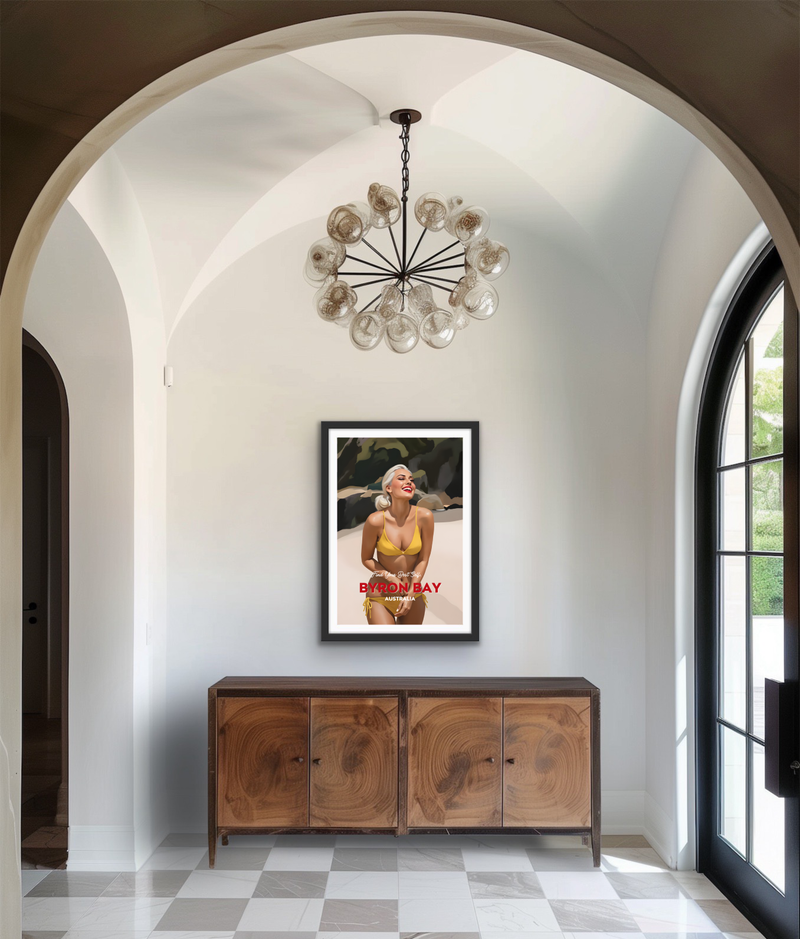 Byron Bay Find Your Best Self- Travel Print on Paper Or Canvas