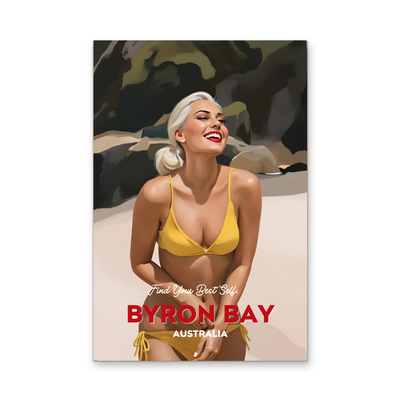 Byron Bay Find Your Best Self- Travel Print on Paper Or Canvas