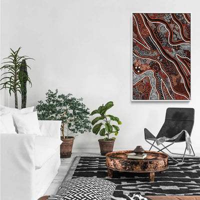 Canobie - Dry season Edition 5 by Leah Cummins - Stretched Canvas Print or Framed Fine Art Print - Artwork I Heart Wall Art Australia 