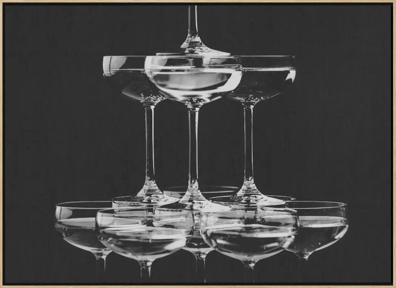 Champagne tower_10 - Stretched Canvas, Poster or Fine Art Print I Heart Wall Art