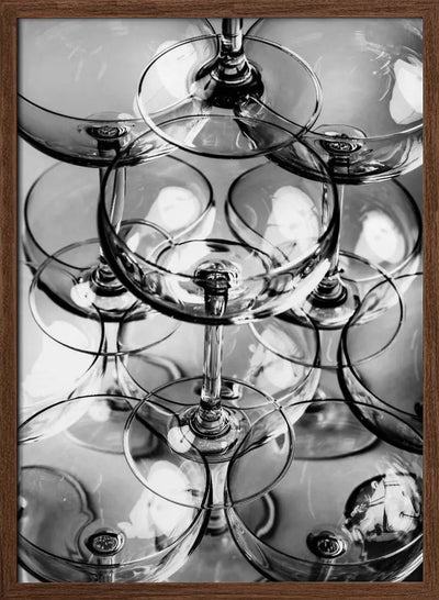 Champagne tower_8 - Stretched Canvas, Poster or Fine Art Print I Heart Wall Art